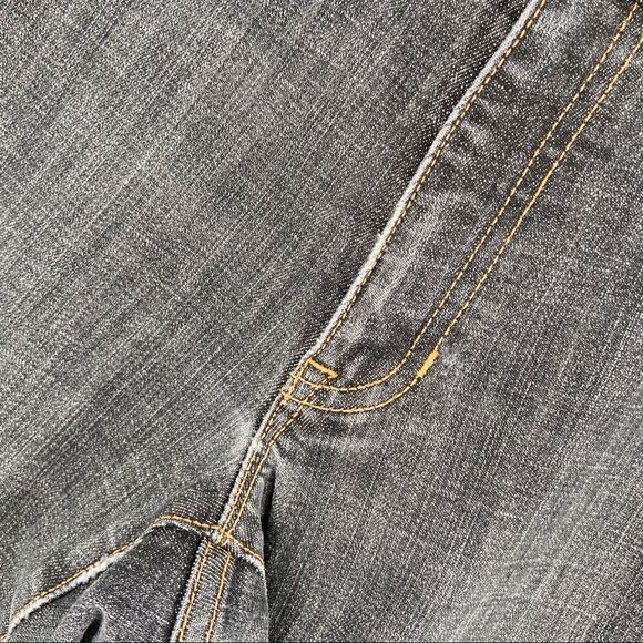 Gap Flare Stretch Jeans Size 8 Long Light Black - Picture 6 of 10